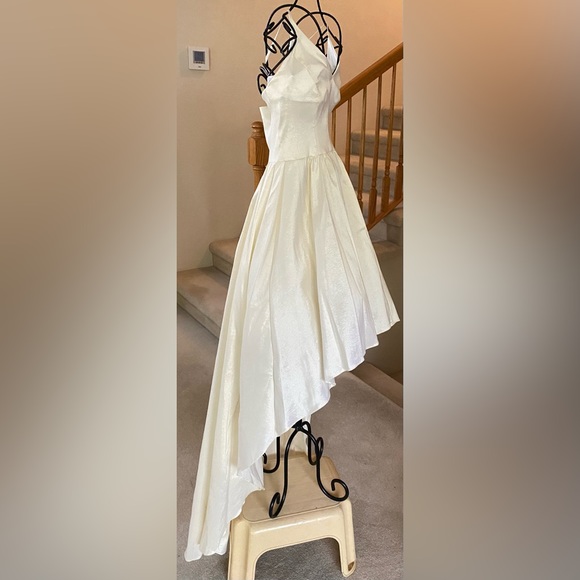 Ivory High-Low Gown - Picture 2 of 6